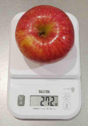 りんご1個の重さ 重量 は何グラム カットや品種での重さの違いは